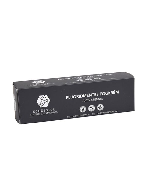 Schussler fluoridmentes fogkrém aktív szénnel - 75 ml