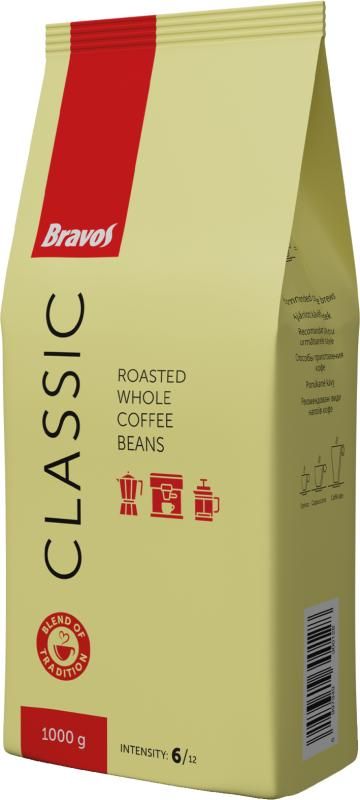 Bravos Classic pörkölt szemes kávé 1000 g