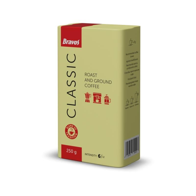 Bravos Classic őrölt, pörkölt kávé 250 g