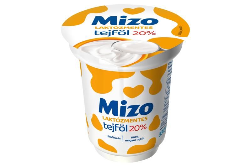 Mizo laktózmentes tejföl 20% 330 g