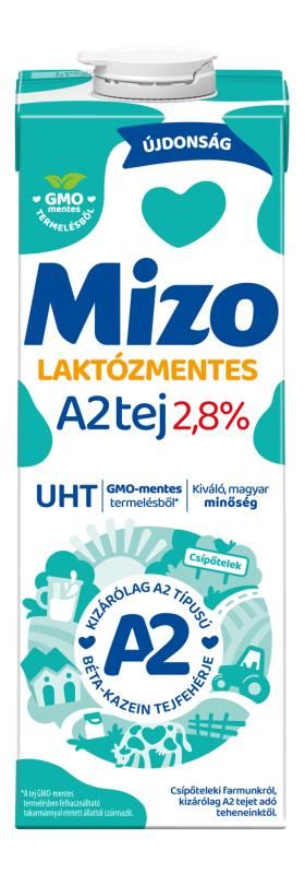Mizo laktózmentes A2 UHT tej 2,8% 1 l