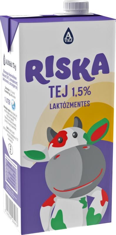 Riska UHT zsírszegény, laktózmentes tej 1,5% 1 l