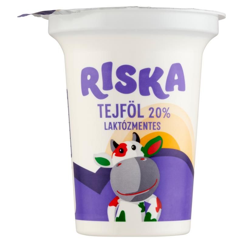 Riska laktózmentes tejföl 20% 300 g