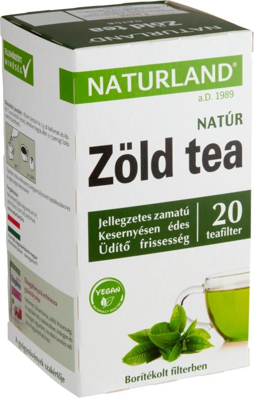 Naturland natúr zöld tea 20 filter 30 g