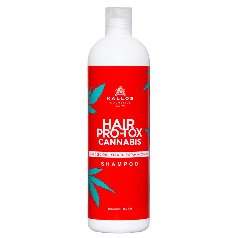 Kallos Pro-Tox Cannabis sampon kendermagolajjal - 500 ml