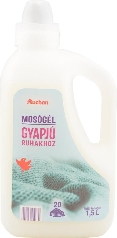 Auchan Kedvenc mosógél gyapjú ruhákhoz 20 mosás 1,5 l