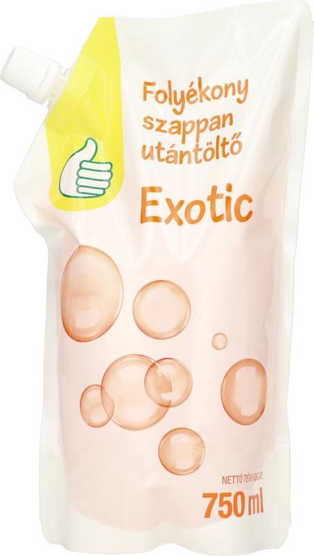 Auchan Tipp folyékony szappan utántöltő - exotic 750 ml