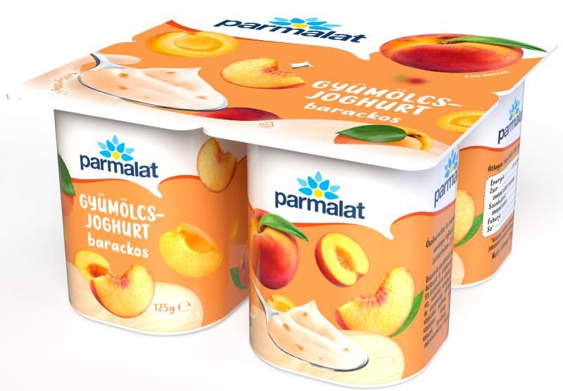 Parmalat barackos gyümölcsjoghurt 4 x 125 g