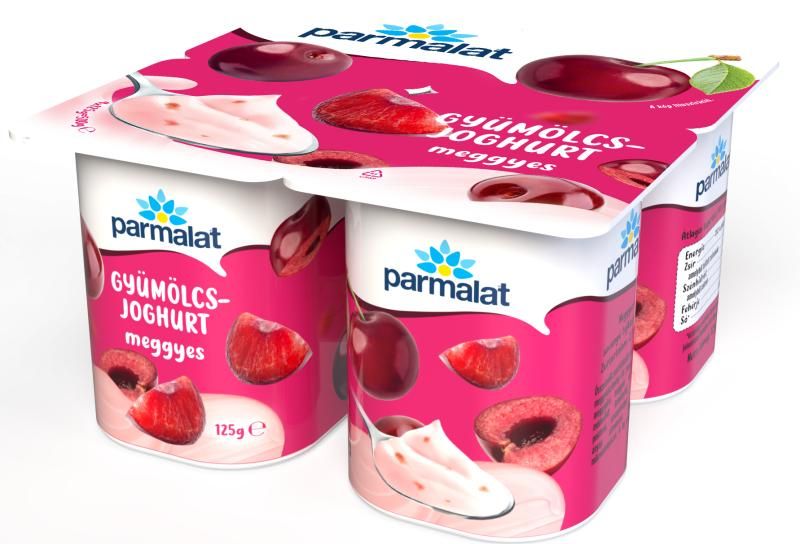 Parmalat meggyes gyümölcsjoghurt 4 x 125 g