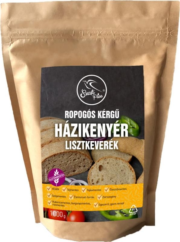 Szafi Free ropogós kérgű hajdinás házikenyér lisztkeverék 1000 g