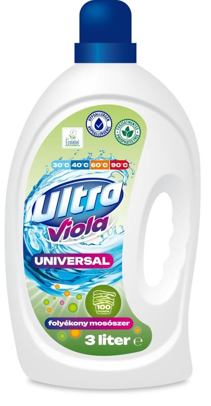 Ultra Viola folyékony mosószer universal 100 mosás 3 l