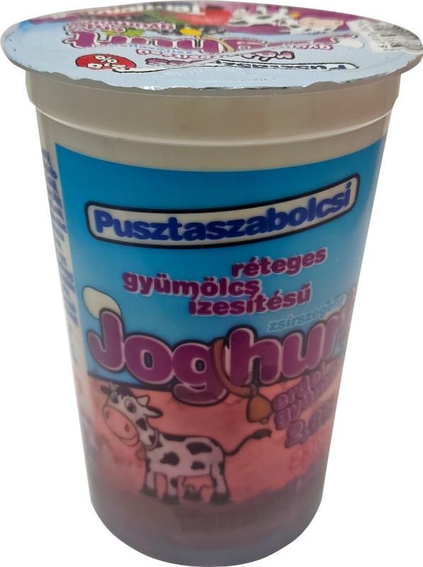 Pusztaszabolcsi Rétegelt gyümölcs joghurt erdei gyümölcsös 2,8% 230 g