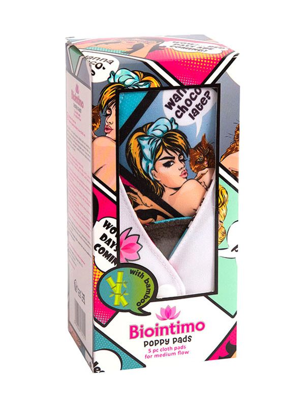 Biointimo Poppy Pads mosható intimbetét - 5 db
