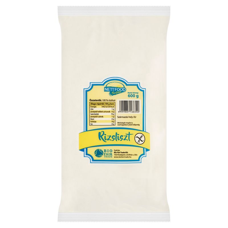 NETT FOOD RIZSLISZT GM 600 g