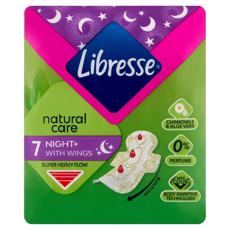LIBRESSE EU NATURAL CARE MAXI WINGS 7DB