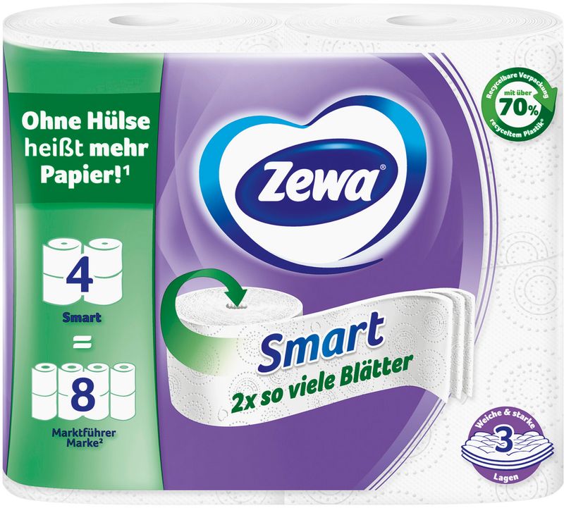 ZEWA TOALETT PAPÍR SMART 3 RÉTEG 4X300LAP