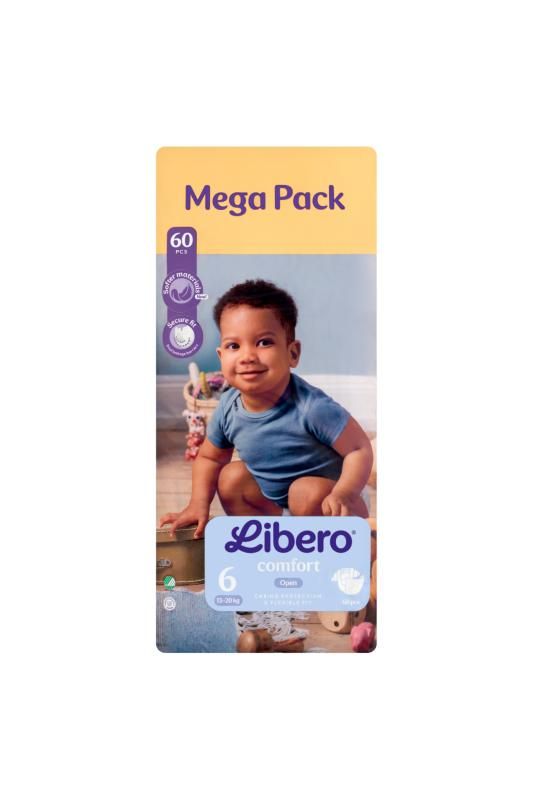Libero Comfort Mega Pack pelenka, méret: 6, 13-20 kg, 60 db