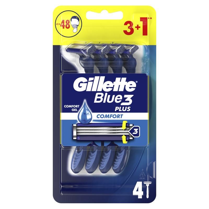Gillette Blue3 Plus Comfort Eldobható Borotvák 4db