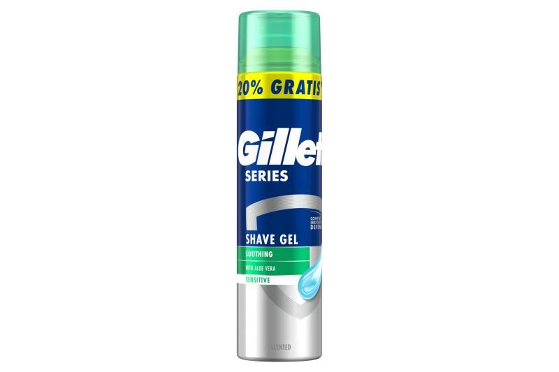 Gillette Series Nyugtató Hatású Borotvazselé Aloe Verával, 240ml