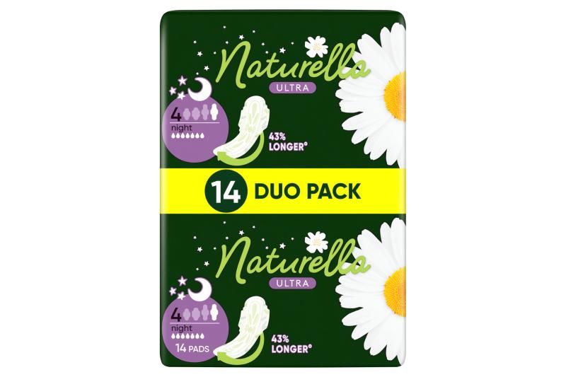 Naturella Ultra Szárnyas Betét, Night (4-es méret) Méret, 14 db