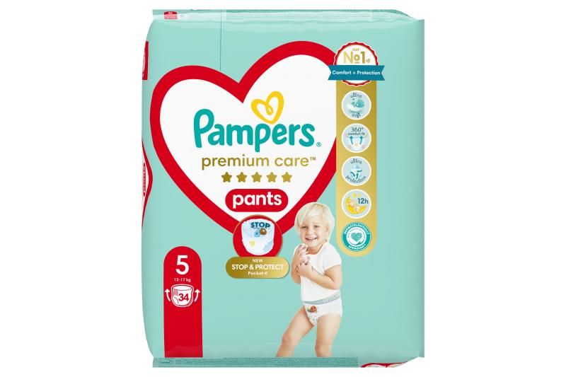 Pampers Premium Care Bugyipelenka, Méret: 5, 34 db, 11kg-17kg
