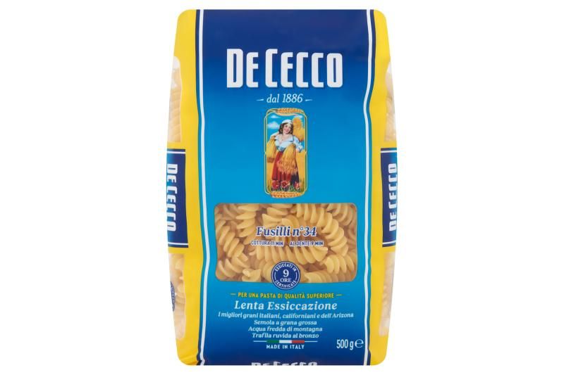 De Cecco fusilli durum búzadarából készült tészta 500 g