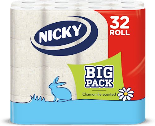 Big Pack toalettpapír, 32 tekercs, 3 rétegű, 32 db