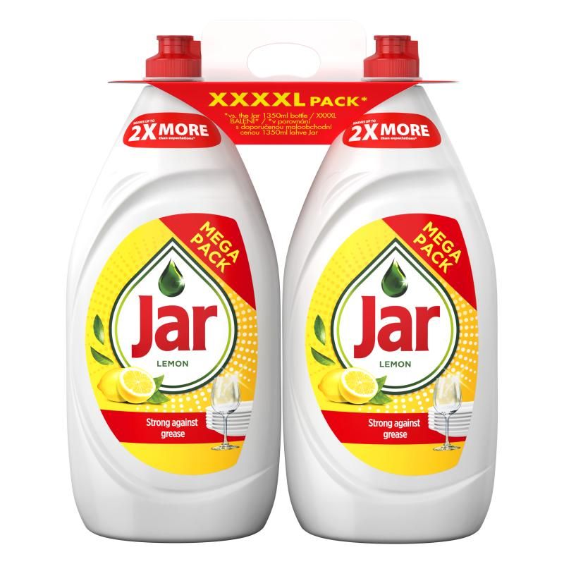Jar Original Lemon Zöld Mosogatószer LiftAction Tisztítóhatással Felejtse El A Zsírfoltokat 2.7 L