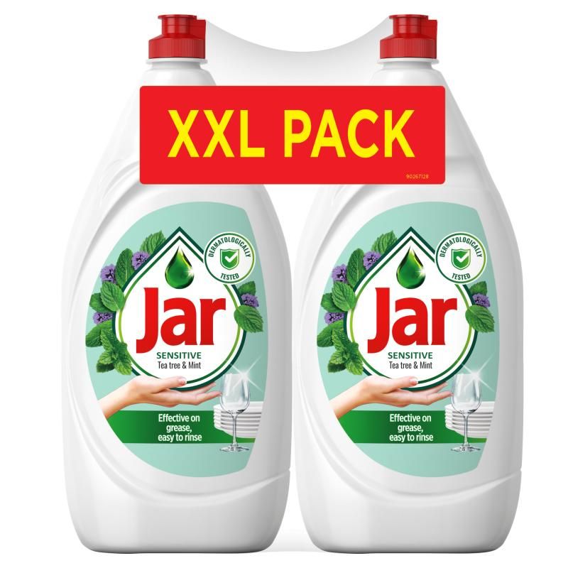 Jar Sensitive Teatree & Mint Mosogatószer, 2x1,35 l