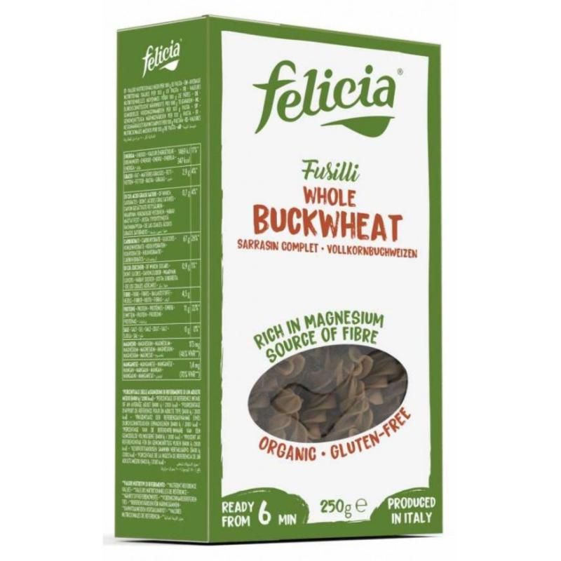 Felicia BIO hajdina orsó-fusilli gluténmentes tészta 250 g