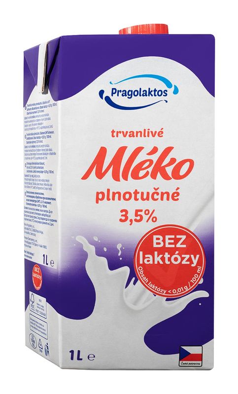 Pragolaktos Laktózmentes 3,5% UHT tej, 1l,