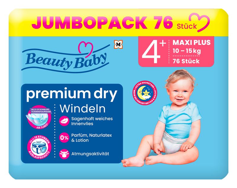 BEAUTY BABY PELENKA JUMB M.:4+ MAXI+ 76DB 10-15KG