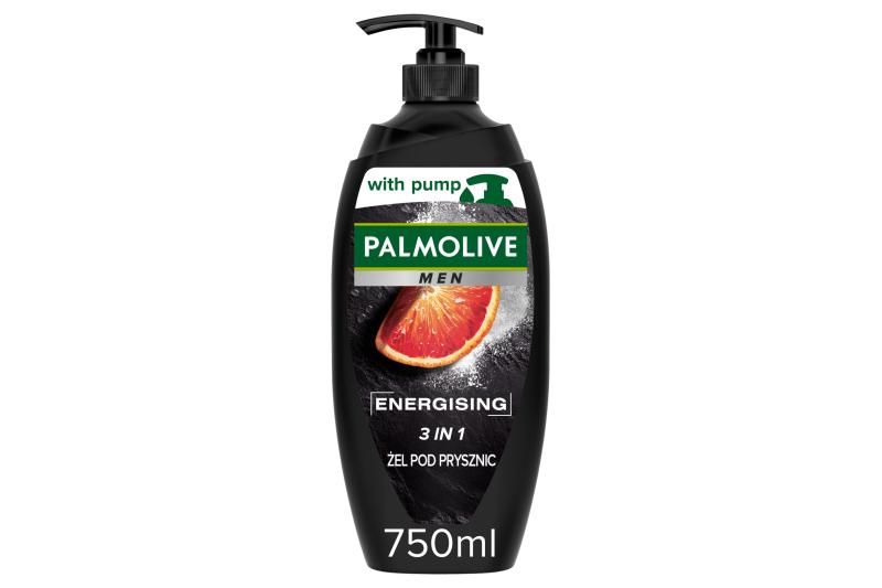 Palmolive Men Energising 3in1 férfi pumpás tusfürdő 750 ml