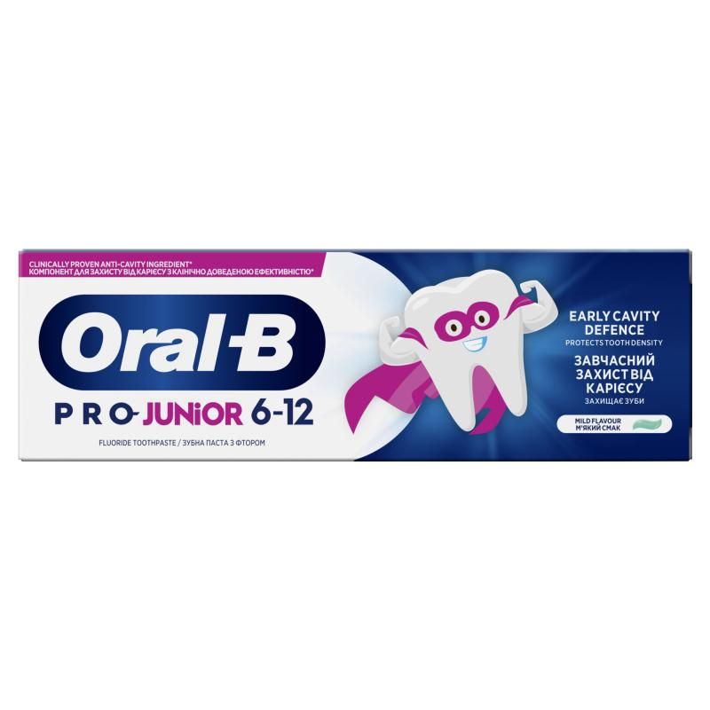 Oral-B Pro Junior Fogkrém, 6–12 Éveseknek, 75 ml