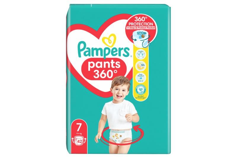 Pampers Active Baby Bugyipelenka, Méret 7, 42 Bugyipelenka, 15kg+