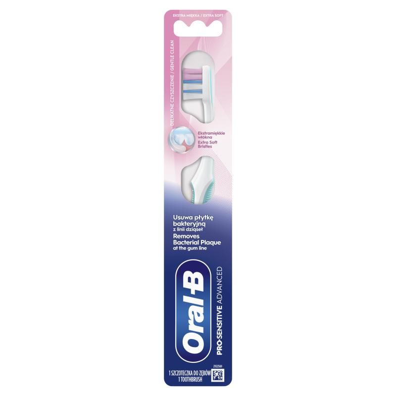 ORAL-B PRO-SENSI ADVANCED Fogkefe, Eltávolítja a Lepedékképző Baktériumokat, Puha, 1