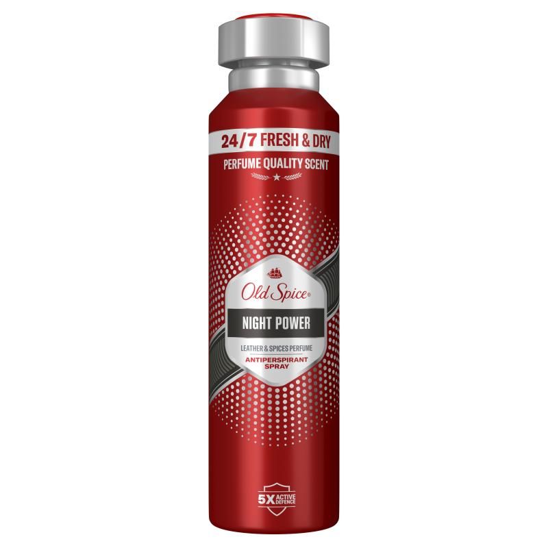 Old Spice Night Power Férfi Izzadásgátló Spray, 150ml