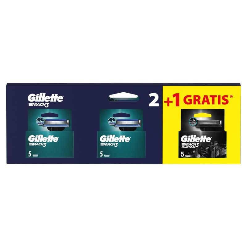 Gillette Mach3 5 db Borotvapeenge 2+1 triopack
