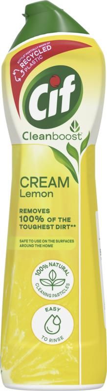 Cif Cleanboost Cream Lemon súrolókrém 500 ml