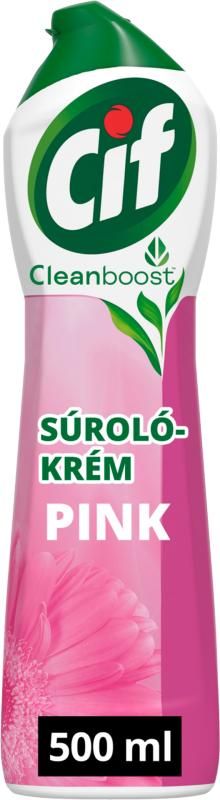 Cif Cleanboost Cream Pink súrolókrém 500 ml