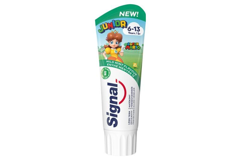 Signal Junior Super Mario enyhe mentás ízű fogkrém 6-13 év 75 ml