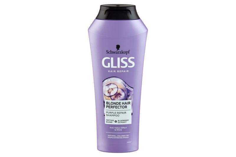 Gliss Blonde Perfector hamvasító sampon 250 ml