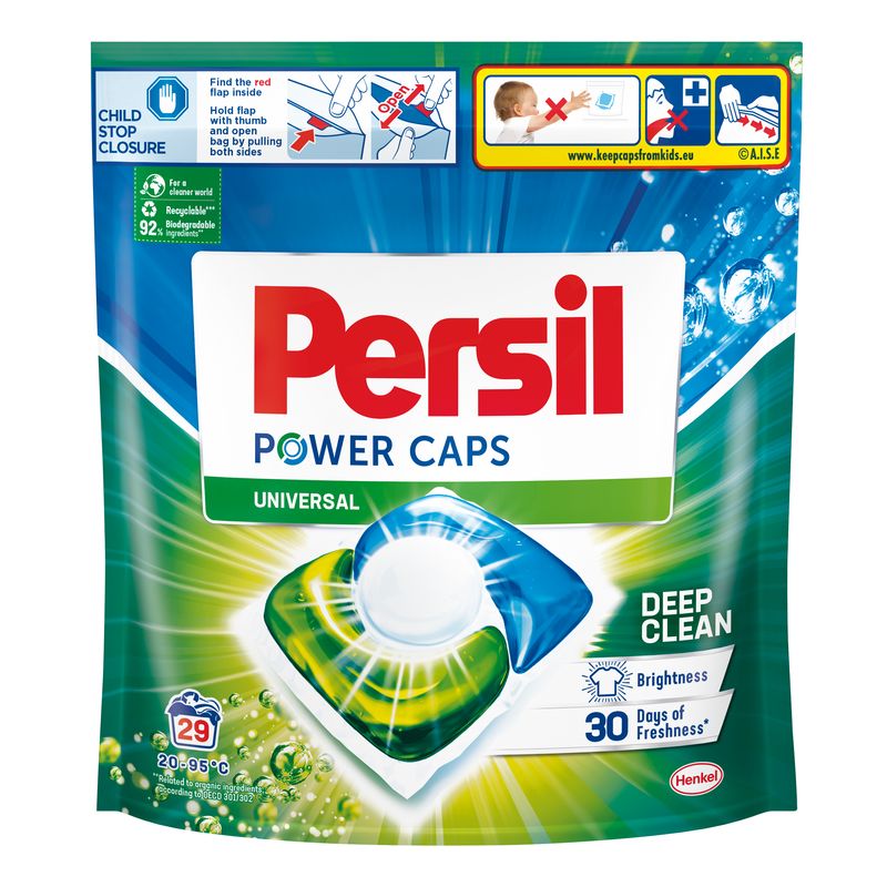 Persil Power Caps mosókapszula universal 29db, 29 mosás