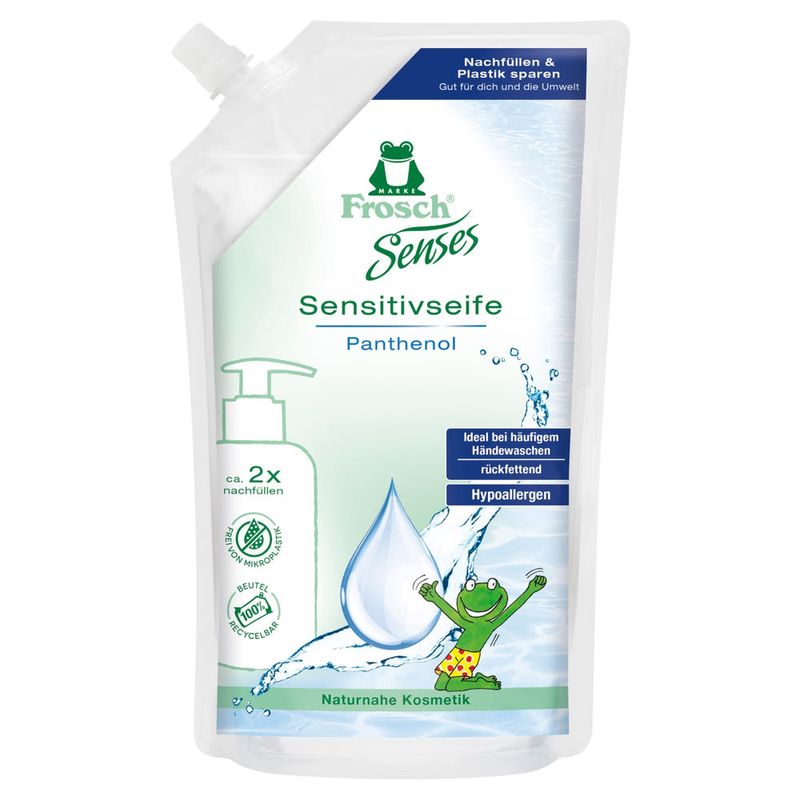 Frosch folyékony szappan utántöltő érzékeny bőrre - 500 ml