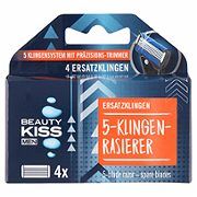 Beauty Kiss Men 5 pengés borotva tartalék pengék 4 db