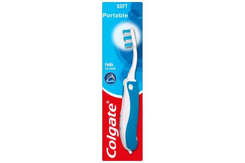 Colgate Portable összecsukható utazó fogkefe lágy 1 db