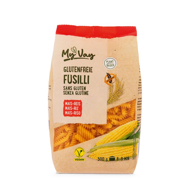 MyVay gluténmentes spagetti, penne, fusilli 500g