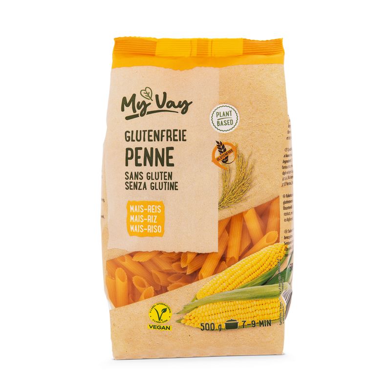 MyVay gluténmentes spagetti, penne, fusilli 500g