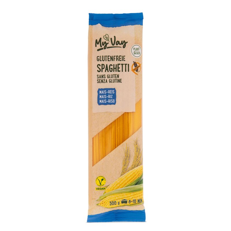 MyVay gluténmentes spagetti, penne, fusilli 500g