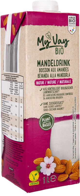 Bio növényi ital cukormentes mandula 1 l